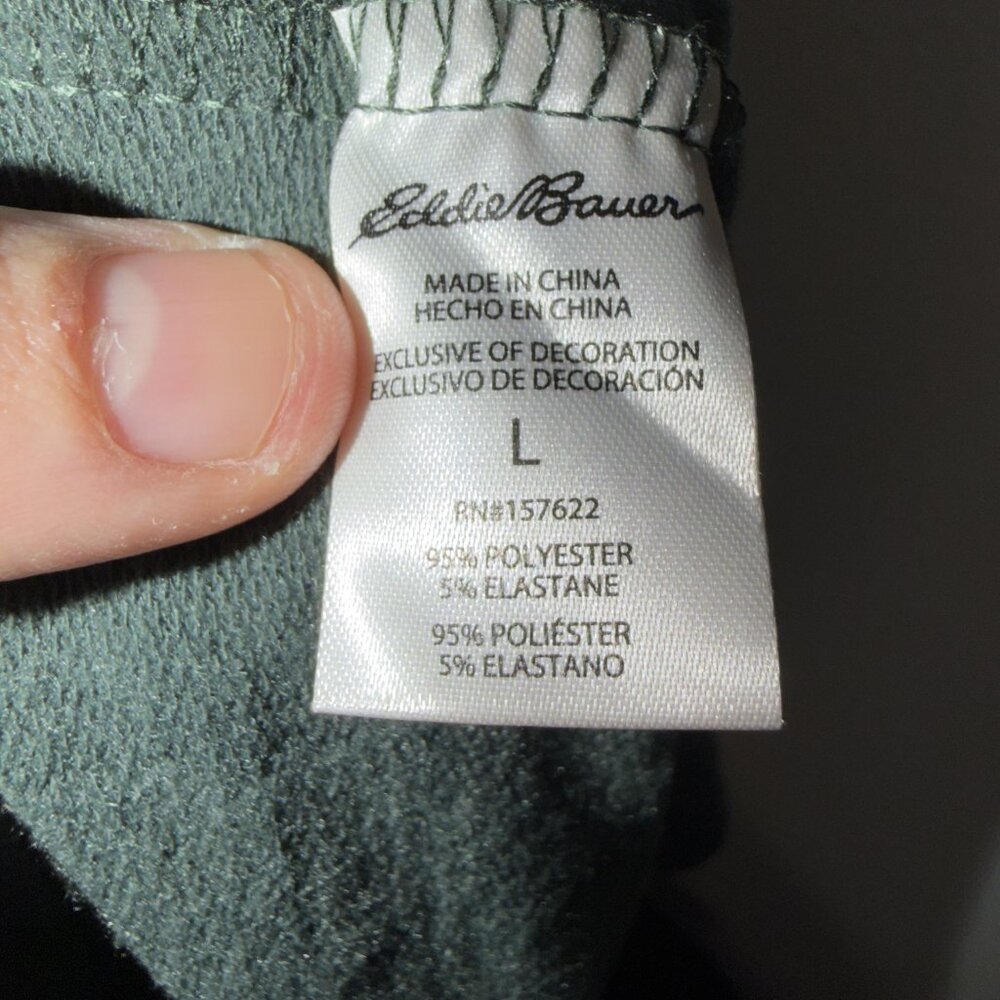 Eddie Bauer Women's Size Large Green Lounge Jogger Pants Performance Stretch Sof - Picture 6 of 7